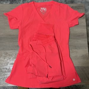 Barco hot pink scrub set